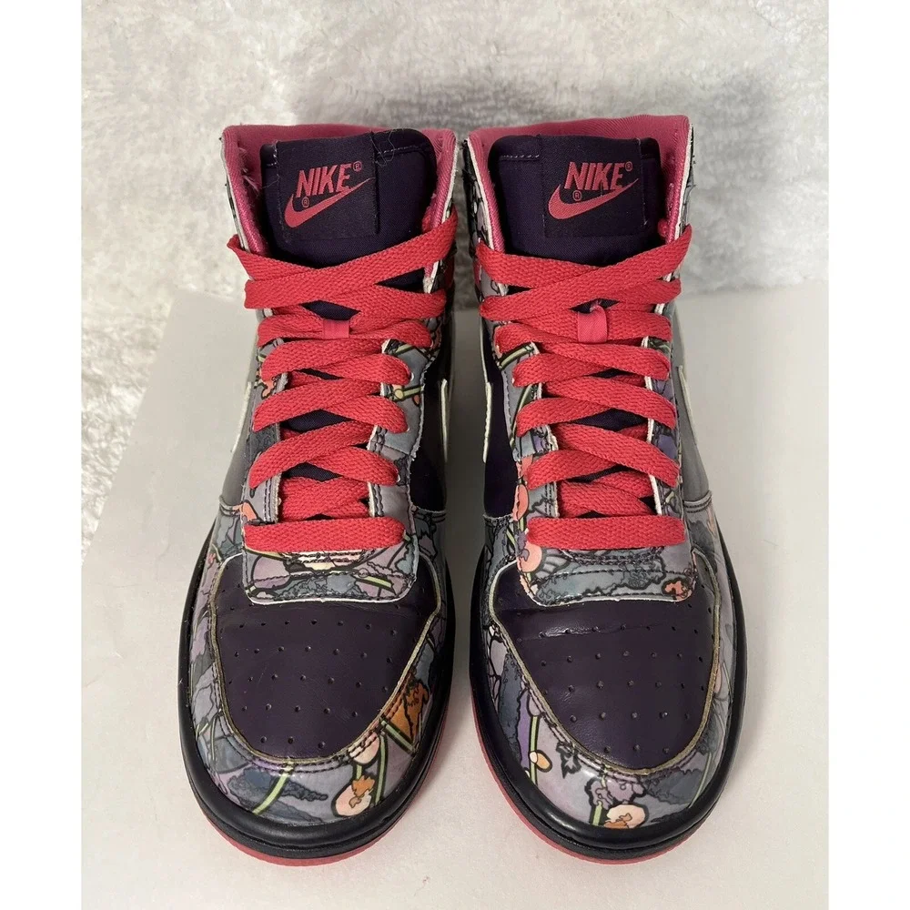 Vintage Nike Purple Pink Grand High Dunk Womens Sneaker Sz 8 Athletic Retro Y2K